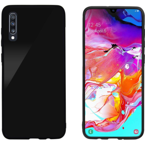 Панель Intaleo Real Glass для Samsung Galaxy A70 Black в Миколаєві