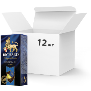 Упаковка чая черного с добавками пакетированного Richard King's Tea №1 25 пакетиков х 12 шт (4823063701891) в Николаеве