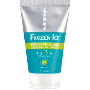 Гель для волосся Wunderbar Frozen Ice Styling Pearl Gel сильної фіксації з перламутровим блиском 125 мл (5499899069604) надійний