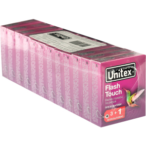 Презервативи Unitex Flash Touch 48 шт (12 упаковок по 4 шт) (798190041155) в Миколаєві