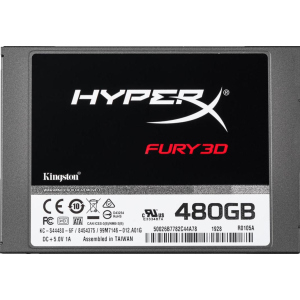 Kingston SSD HyperX Fury 3D 480GB 2.5" SATAIII 3D NAND TLC (KC-S44480-6F) в Николаеве