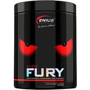 Предтренировочный комплекс Genius Nutrition Fury extreme 400 г Малина (5402975089922) в Николаеве