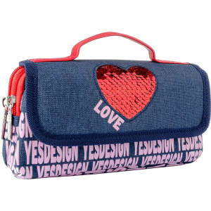 Пенал м'який YES WL-01 Love (532936) в Миколаєві