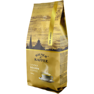 хороша модель Кофе жареный в зернах Віденська кава Lvivska Golden 1 кг (4820000373906)