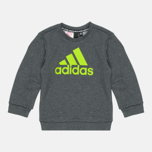 Світшот дитячий Adidas Must Haves Crew FP8935 110 см Dark Grey Heather (4062049186585) ТОП в Миколаєві