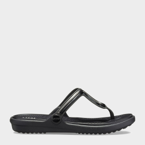 В'єтнамки Crocs Jibbitz Sanrah Metalblock Flat Flip 205470-0FN-W6 36-37 22.9 см Чорні (9001054263602/191448321793) рейтинг