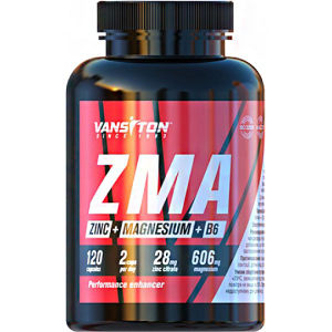 Бустер тестостерону Vansiton ZMA (Магній + Цинк + В6) 120 капсул (4820106592188) ТОП в Миколаєві