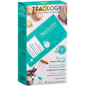 Освіжаючі вологі серветки для тіла Teaology Yoga care 1 шт (8050148502418) краща модель в Миколаєві