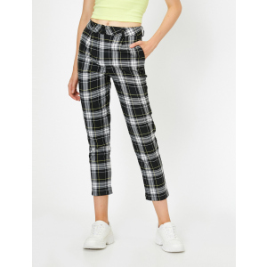 Брюки Koton 0KAL48246IW-01T 34 Black Check (8681971899446)