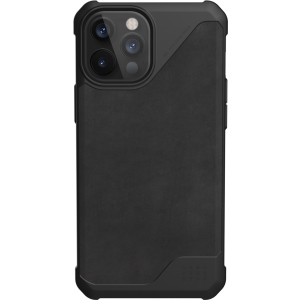 Панель UAG Metropolis LT Leather для Apple iPhone 12 Pro Max Black (11236O118340) краща модель в Миколаєві