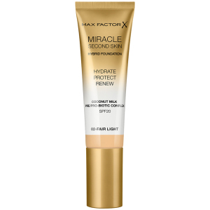 Тональная основа Max Factor Miracle Second Skin №02 Fair Light 30 мл (3614229764796) лучшая модель в Николаеве