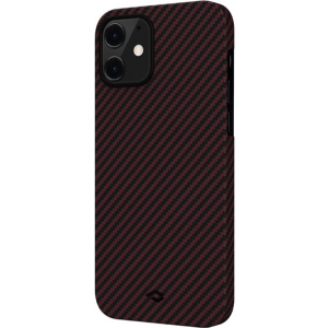 Панель Pitaka MagEZ Case Twill Apple iPhone 12 mini Black/Red (KI1203) ТОП в Миколаєві