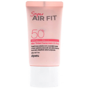 Сонцезахисний тонуючий крем A'pieu Super Air Fit Mild Tinted Sunscreen SPF50+ PA+++ 50 мл (8809643530538) в Миколаєві