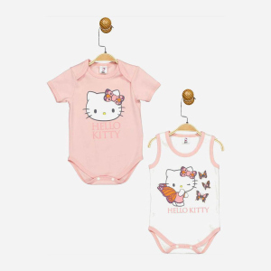 Боді Cimpa Hello Kitty HK17476 80-86 см 2 шт Біло-рожеве (8691109893796) ТОП в Миколаєві