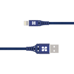 Кабель Promate NerveLink-i2 USB/Lightning MFI 2.4А 2 м Blue (nervelink-i2.blue) ТОП в Николаеве