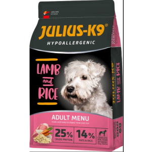 Сухий гіпоалергенний корм для дорослих собак вищої якості Julius-K9 LAMB and RICE Adult З ягнятком та рисом 12 кг (5998274312590) ТОП в Миколаєві