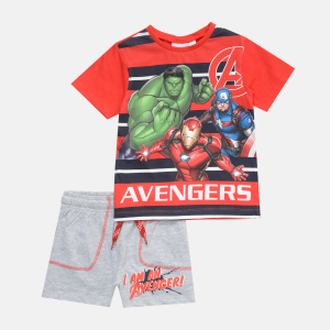 Комплект (футболка + шорты) Disney Avengers C UE1067 104 см Красный (3609084858797)