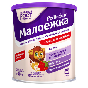 Суха суміш PediaSure Малоїжка зі смаком полуниці 400 г (8710428016010) ТОП в Миколаєві