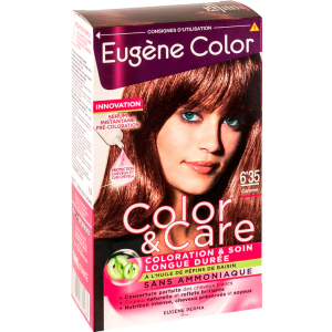 Краска для волос Eugene Perma без аммиака Color & Care 6.35 Тёмный Блондин Золотистый Красное Дерево 125 мл (3140100336283) ТОП в Николаеве