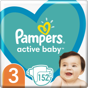 Подгузники Pampers Active Baby Размер 3 (Midi) 6-10 кг 152 шт (8001090951533) ТОП в Николаеве