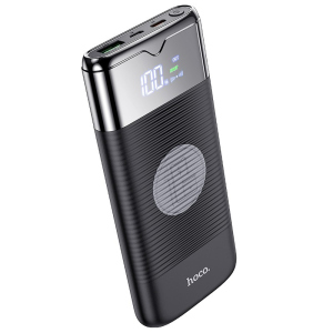 Powerbank Hoco 10000mAh с беспроводной зарядкой для iPhone/Android 18W/3A, QC/PD black лучшая модель в Николаеве