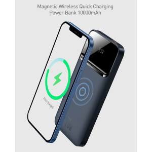 Павербанк Baseus Magnetic Wireless Quick Charge 10000mAh 20W для iPhone 12|12 Pro|Max|Watch| AirPods| iPad| Samsung| Xiaomi | Huawei | Lenovo| Oppo| Meizu