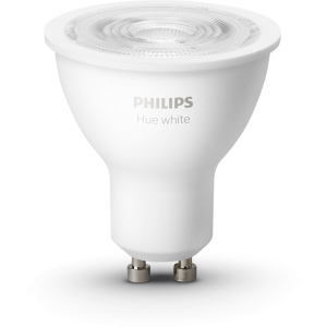 Розумна лампа Philips Hue GU10, 5.2W(57Вт), 2700K, White, Bluetooth, димована, 2 шт (929001953506) в Миколаєві