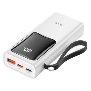 купить Павербанк Hoco Power Bank 10000mAh Quick Charge J41 Pro|1USB/Type-C/Lightning, PD/QC, 22.5W, 3A| white