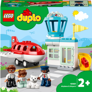 Конструктор LEGO DUPLO Літак та аеропорт 28 деталей (10961)