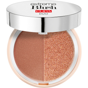 Компактні рум'яна з подвійним ефектом Pupa Extreme Blush Duo 120 Radiant Caramel Glow Spice 4 г (8011607332502) в Миколаєві