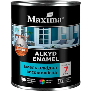 Емаль алкідна високоякісна Maxima 2.3 кг. Горіхова (4823083307424) краща модель в Миколаєві