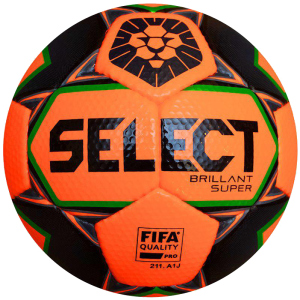 М'яч футбольний SELECT BRILLANT SUPER PFL 015 Оранжево - сірий 5 (5703543229505)