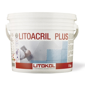 Дисперсионный клей LITOKOL LITOACRIL PLUS 5кг LACR0005 Белый рейтинг