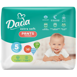 Трусики-підгузки Dada Extra Soft 5 Junior 12-17 кг 30 шт (4820174980658) в Миколаєві