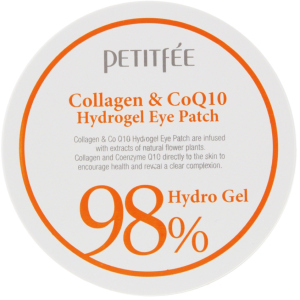 Гідрогелеві патчі для очей Petitfee Collagen &amp; Co Q10 Hydrogel Eye Patch Колаген-Коензим 60 шт (8809239800458) краща модель в Миколаєві