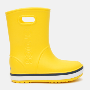 Резиновые сапоги Crocs Kids Crocband Rain Boot 205827-734-C10 27-28 Yellow/Navy (191448404847) рейтинг