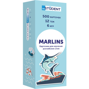 Карточки для изучения английского языка English Student Marlins (9786177702459) ТОП в Николаеве