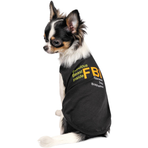 Борцовка для собак Pet Fashion "FBI" M2 Чорна (4823082420247)