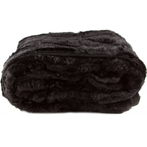 Плед LIFETIME Furry blanket Черный 120x150 см (871125227910-2 black) ТОП в Николаеве