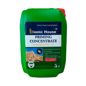 >Priming Concentrate 1:9 Невимивний антисептик для дерев'яних кроквяних систем Bionic-House 5л Коричневий ТОП в Миколаєві