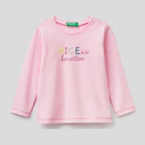 Футболка з довгими рукавами United Colors of Benetton 3I9WC15BX.P-09H 90 см (8033379810804) ТОП в Миколаєві