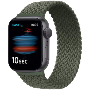 Ремінець Promate Fusion-44L для Apple Watch 42-44 мм 1/2/3/4/5/6/SE Green (fusion-44l.green) краща модель в Миколаєві