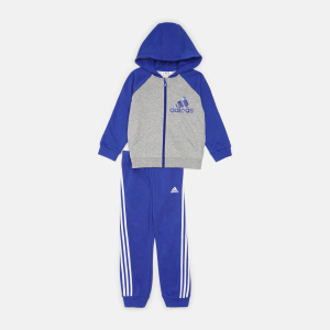 Спортивний костюм дитячий Adidas I Bos Logo Fz J H28829 98 см Mgreyh/Boblue (4064054926248) краща модель в Миколаєві