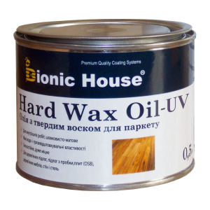 Олія для підлоги з твердим воском та УФ-фільтром HardWax Oil UV 0,5л Безбарвний краща модель в Миколаєві