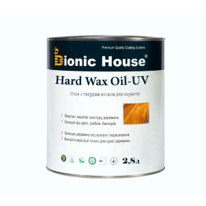 Олія для підлоги з твердим воском та УФ-фільтром HardWax Oil UV 2,8л Безбарвний в Миколаєві