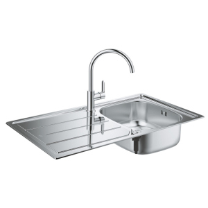 Набір кухонна мийка Grohe EX Sink 31562SD0 K200 і змішувач BauEdge 31367000 в Миколаєві