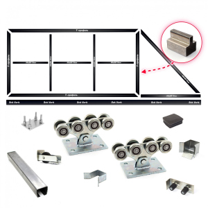 Комплект воріт КСС (Звари сам) на проріз 5 метрів, довжина стулки 7 метрів 200 см, Світ Воріт краща модель в Миколаєві