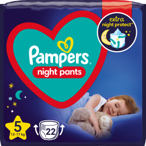 Подгузники-трусики ночные Pampers Night Pants Размер 5 (12-17 кг) 22 шт (8006540234730) лучшая модель в Николаеве