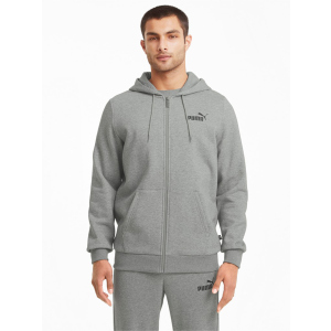 Спортивна кофта Puma ESS Small Logo FZ Hoodie 58670203 XL Сіра (4063697314047)