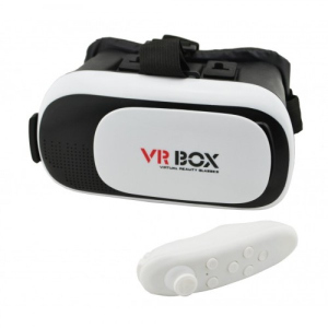 Очки виртуальной реальности VR BOX 2.0 3D c пультом White лучшая модель в Николаеве